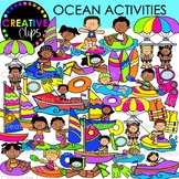 Ocean Activities and Summer Kids Clipart {Summer Clipart}