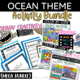 Ocean Theme Activities | Ocean Craft Ocean Color by Code &