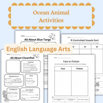 Preview of Ocean Animal Activites