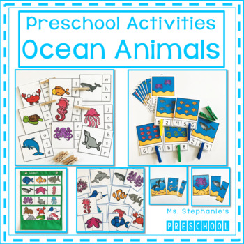 Ocean Animal Activities for the Preschool Classroom by Ms Stephanies ...