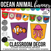 Ocean Animal Banner Elements Classroom Décor Create Your O