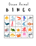 Preview of Ocean Animal Bingo