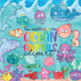 Ocean Animal Clipart Watercolor