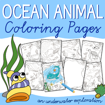 Preview of Ocean Animal Coloring Pages: an exploration of the underwater world