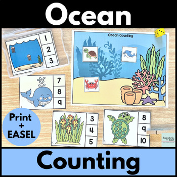 Jellyfish Counting, Ocean Preschool Printable, Preschool Learning, Ocean  Learning, Preschool Printables, Preschool Activity, Counting 