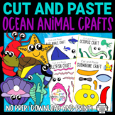 Ocean Animal Cut and Paste Craft Template Bundle