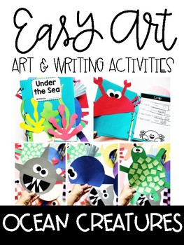 Preview of Ocean Animal Easy Art and Writing Activities