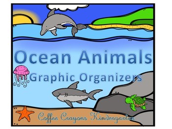 Preview of FREEBIE Ocean Animal Graphic Organizers