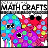 Ocean Animal Math Crafts | Summer End of Year Fish Bulleti