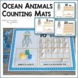 Ocean Animal Math Ten Frame Counting Mats