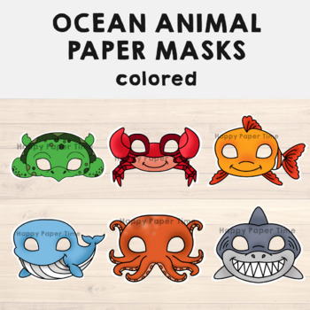 Colorful Animal Mask Templates For Kids