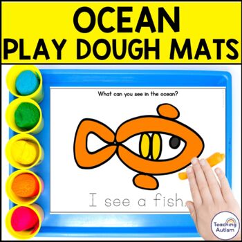 Preview of Ocean Animal Play Dough Mats | Ocean Activities