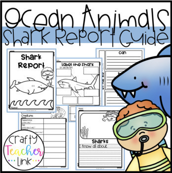 Ocean Animal Report Guides / Crafts / Bundle | TpT