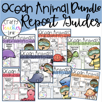 Preview of Ocean Animal Report Guides