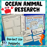 Ocean Animal Research, Graphic Organizers, Report Writing Pages