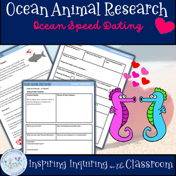 Preview of Ocean Animal Research - Valentine's Day Ocean Speed Dating!