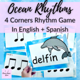 Ocean Animal Rhythms 4 Corners Active Rhythm Game // Spani
