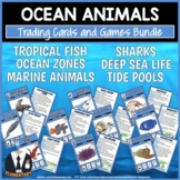 Ocean Animal Trading Cards and Games Bundle