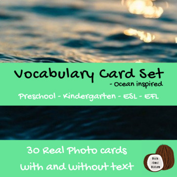Preview of Ocean Animal | Vocabulary Activities | Photo Cards