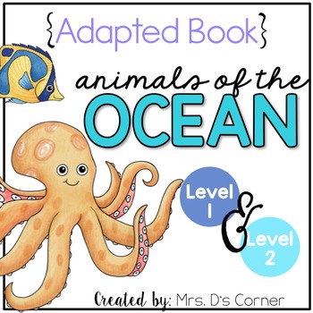 Preview of Ocean Animals Adapted Books [Level 1 and Level 2] | Aquatic Animals Books