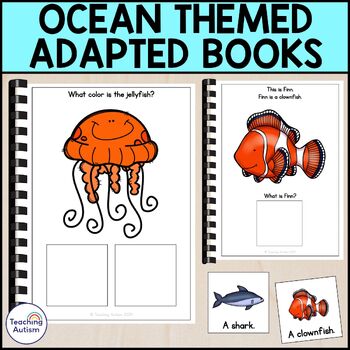 Preview of Ocean Animals Adapted Books for Special Education Bundle