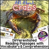 Ocean Animals Reading: Crabs Differentiated Reading Passag