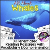 Ocean Animals Reading: Whales Differentiated Reading Passa