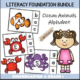 Ocean Animals Alphabet Activities - Letter Matching - ABC 