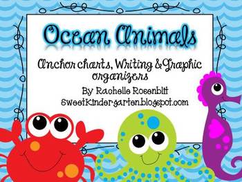 Preview of Ocean Animals: Anchor Charts & Graphic Organizers
