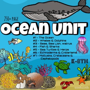 Preview of Ocean Animals BUNDLE (250 pages!!)