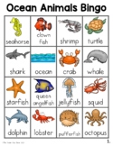 Ocean Animals Bingo Game