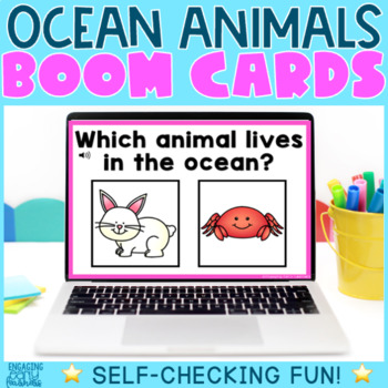 Preview of Ocean Animals Boom Cards™ Pack