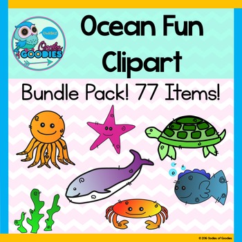 Ocean Animals Clipart Pack by Oodles of Goodies | TPT