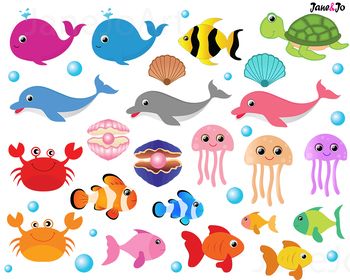 ocean animals clipart