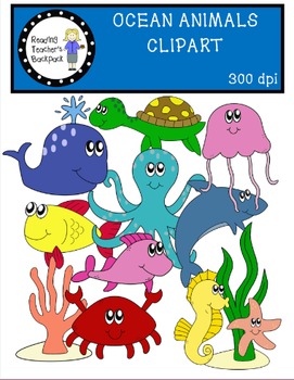 Preview of Ocean Animals Clipart