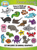 Ocean Animals Clipart {Zip-A-Dee-Doo-Dah Designs}