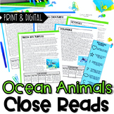 Ocean Animals Close Reads