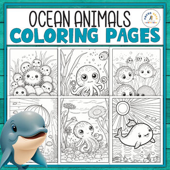 cartoon ocean animals coloring pages