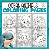Ocean Animals Coloring Pages | Ocean Animals Coloring Shee
