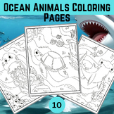 Ocean Animals Coloring Pages - Science Under the Sea Fish 