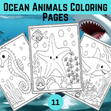 Ocean Animals Coloring Pages - Science Under the Sea Fish 