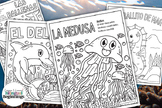 Ocean Animals Coloring Pages in Spanish