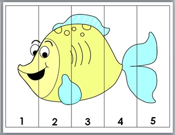 ocean animals math number puzzles 1 10 by megascience meg tpt