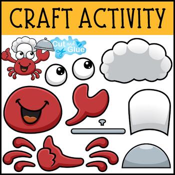 Ocean Animals Craft Pack: 21 Colored & 6 Black-and-White Templates