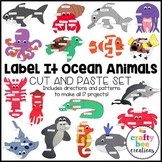 Ocean Animals Craft Activities Bundle Label It Sea Turtle 