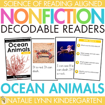 Preview of Ocean Animals Differentiated Nonfiction Decodable Reader Science of Reading K-2