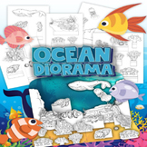 Ocean Animals 3D Diorama Science Project Pop Up Craft Activity