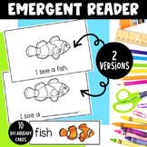 Ocean Animals Emergent Reader Book & Vocabulary Cards