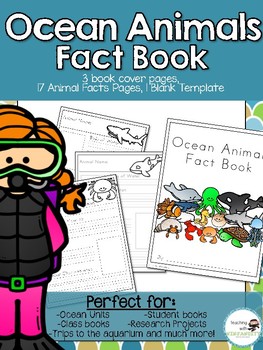 Preview of Ocean Animals Fact Book