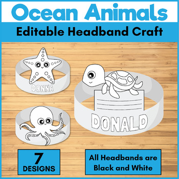 Preview of Ocean Animals Headbands -  Sea Creature Hat/Crown Craft